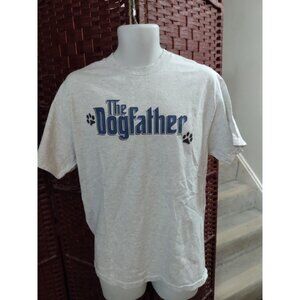 Vintage Y2K The Dogfather T Shirt Funny The God Father Parody Large Dog Dogs